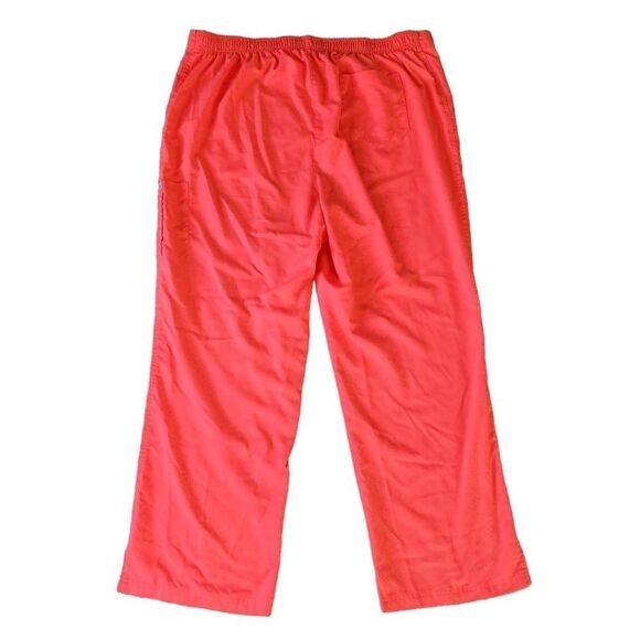 Grey's Anatomy Scrub Bottoms Women's Size 2XL Bright Coral Color - Picture 5 of 6